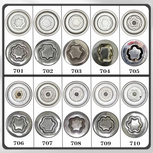 JL 705 for 27mm Nuts, Wheel Locking Nut Key for Jeep (JL) Dodge | Wheel Lock Nut Socket Adapter, Anti-Theft Lug Nut Removal Tool, Anti-Theft Screw Remover, Repair Tool, Tyre Fitting, garage - size: 705