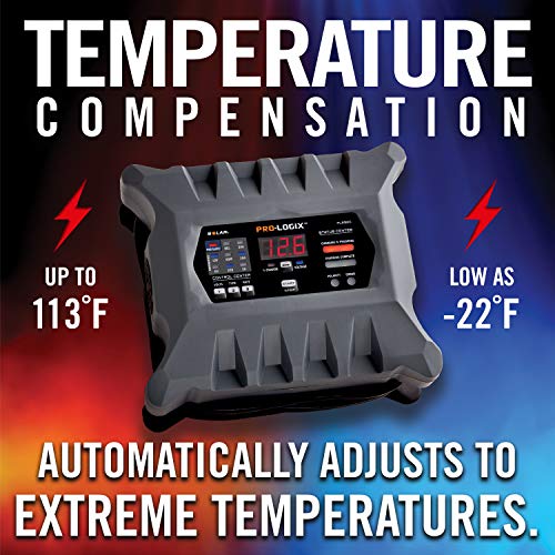 Clore Automotive PL2320 20-Amp Fully-Automatic Smart Charger, 6V and 12V Battery Charger, Battery Maintainer, and Stable Power Supply with Temperature Compensation