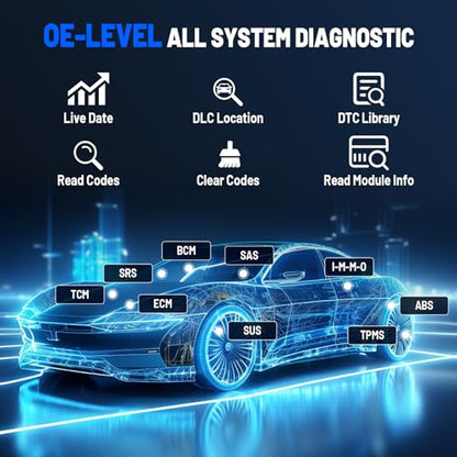 TOPDON ArtiDiag600 Pro, OBD2 Scanner Diagnostic Tool for All Systems, Code Reader Scan Tool with 9 Essential Maintenance Functions, Upgraded Version of AD600S/AD500, Lifetime Free Update