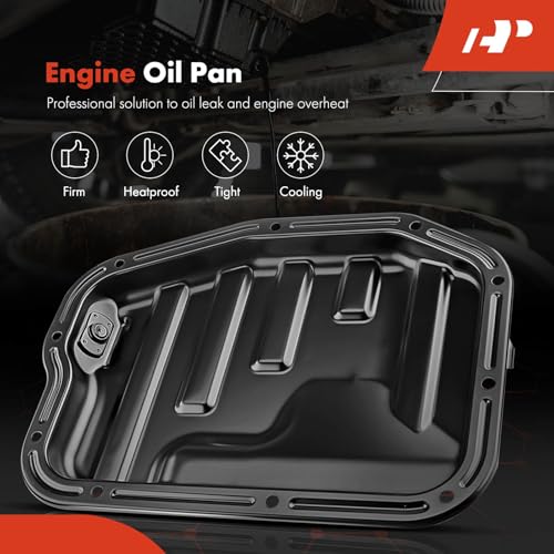 A-Premium Lower Engine Oil Pan Sump with Drain Plug & Gasket | Compatible with Nissan Altima 2002-2006 2.5L, Sentra 2002-2006 2.5L, Reliable Oil Storage, Perfect Seal