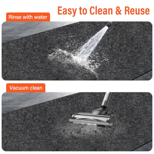 36 x 60 Inch Oil Spill Mat | Absorbent Oil Pad for Car Oil Leaks, Anti-Slip Rubber Garage Floor Mat