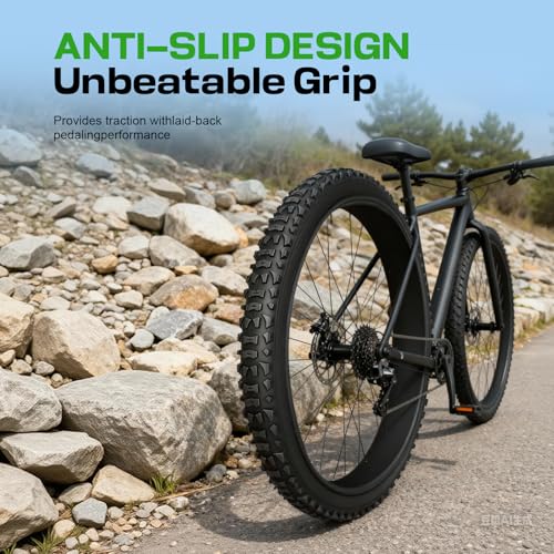 2-Pack Mountain Bike Tires Replacement 20/24/26-inch Bike Tire with Anti-Stab Weave, Folding Mountain Bicycle Tires and Tubes - color: 20x1.95