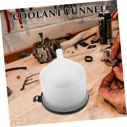 Vaguelly 1set Spill Coolant Filling Funnel Kit for Easy Radiator Fluid Handling Compatibility for Various Car Models Efficient Coolant Fill Workspace