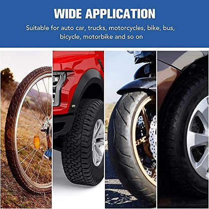 34Pcs Tire Patch Kit Tire Repair Tools, Tire Patch Roller Kit Tungsten Steel Buffing Wheel with Inner Liner Scraper Tire Patches for Car Motorcycle Bike Grinding (42 mm) - size: 42 mm