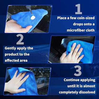 2025 New Upgraded Car Scratch Remover, Scratch and Swirl Remover for Vehicle Blemishes, Non-Toxic Paint Scratch Repair, Polishing and Waxing Kit, Suitable for All Car Models
