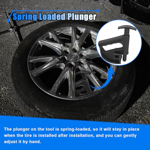 4PCS Car Tire Changer, Tire Bead Breaker Picking Tool, Universal Tire Bead Clamp Drop Center Tool, Plastic Rim Pry Wheel Clamp, Manual Bead Press Tool, Heavy Duty Tire Mounting Tool