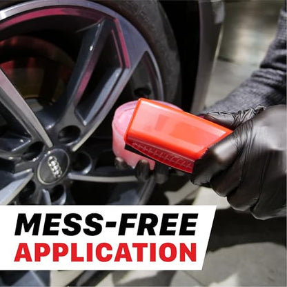 Maxshine Universal Tire Shine Applicator with Protective Cover – Dense Foam Pad with Ergonomic Grip – Mess-Free Tire Dressing Tool for Coating, Cleaning & Car Detailing – Auto, Boat & Marine Detailing
