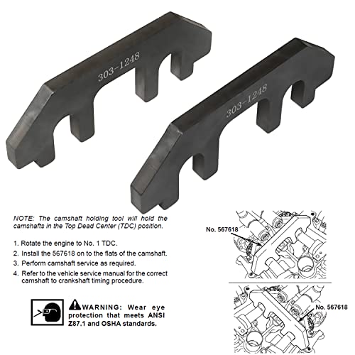 DPTOOL Camshaft Holding Tool Timing Alignment Holder Tool Set Kit for Ford Lincoln Mercury 3.5L 3.7L 4V Engines Replace 303-1248 303-1530 Replacement for OTC 6682 - size: 303-1248 3PC