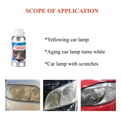 600ML Headlight Restoration Liquid,Automobile Headlight Lens Polish Repair Liquid, Car Headlight Scratch Restoring Fluid for Repair Headlight Yellowing, Haze, Scratches - size: 600ML