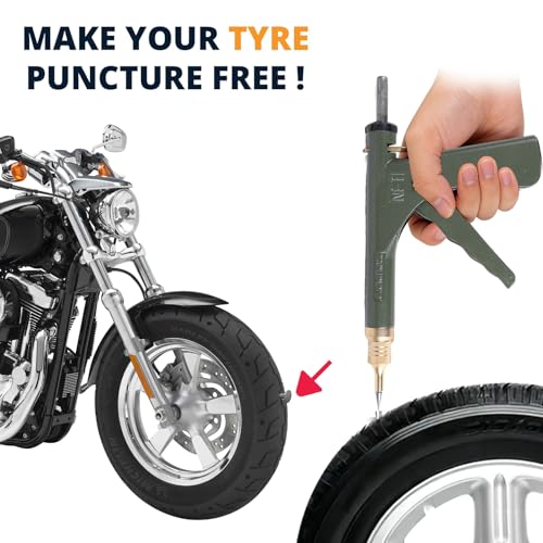 Professional Mushroom Tire Plug Kit –Heavy Duty Tubeless Tire Repair Set for Motorcycles, Cars, Trucks, ATVs & Tractors | Quick & Durable Roadside Flat Fix Solution - color: Green
