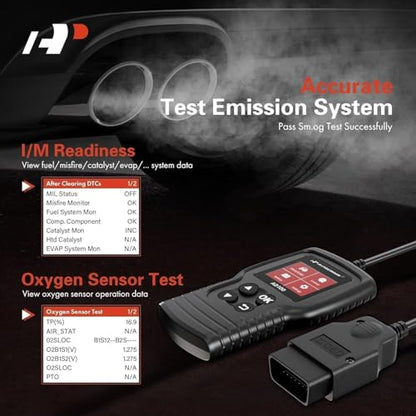 A-Premium AD100 Universal OBD2 Scanner Diagnostic Tool Car Code Reader | OBDII/EOBD/CAN Scan Tool, Check Engine Light/Read Clear Fault Codes/Smog Check/Live Data Stream/Battery Test, For Car 1996+ - style: Basic Scan Tool AD100