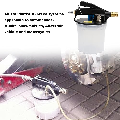 Saihisday 2L Brake Bleeder Vacuum Pump Kit，Long Silicone Hose Brake Bleeder Vacuum Brake Bleeder Brake Bleeder Tool with 40Inch Long Silicon Hose for Automotive Bleeding