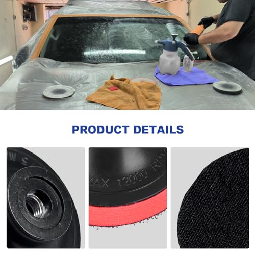 Glass Polishing Kit, Car Window Deep Scratch Removal Set with 100g Cerium Oxide Powder, Wool Polish Pads Multifunctional Buffing Pad for Auto Windscreen and Glass Repair