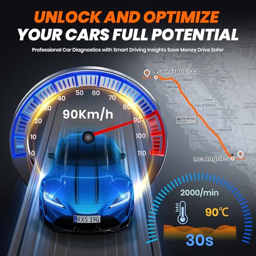 ANCEL AD310 BT OBD2 Scanner with Bluetooth APP Upgraded AD310, Car Code Reader with Battery Voltage Monitor, Live Data, I/M Readiness, DTC Lookup Check Engine Code Reader for 1996+ Vehicles