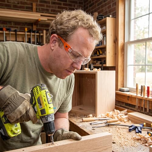 G & F Products 13016-NEW Safety Goggles, 99% Protection Against UV-A, B & C Rays, Impact & Ballistic Resistant, Clear Lenses, 12 Pack - style: Clear Lens 12 Pack Safety Glasses