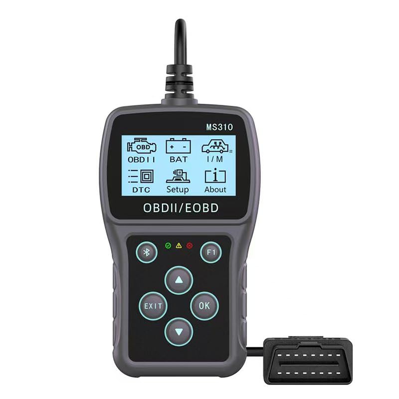Bluetooth OBD2 Scanner Diagnostic Tool with Battery Tester: Check Engine Code Reader - Plug & Play with Live Data and Trip Analysis, Scan Tool for All OBDII Protocol Cars Since 1996