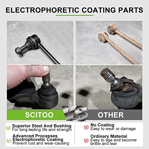 SCITOO 2pcs Steering Idler Arm Pitman Arm Kit fit for Chevy Silverado 1500 Tahoe Suburban 1500 Avalanche 1500 Express 2500 3500 for GMC Sierra 1500 Yukon 1500 Savana 2500 3500 for Cadillac Escalade