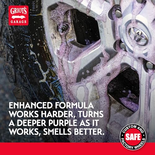 Griot's Garage Heavy-Duty Wheel Cleaner for All Wheel Finishes, Breaks Down and Removes Stubborn Brake Dust and Grime, PH Balanced, Non-Acidic, 10973, 22oz - size: 22 Fl Oz (Pack of 1)