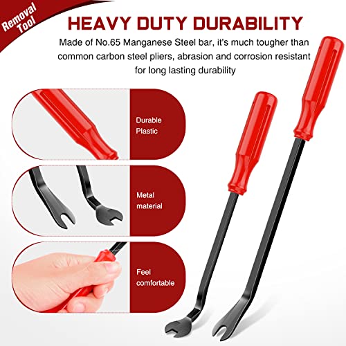 Nilight 3PCS Clip Pliers Set & Fastener Remover Auto Trim Removal Tool Kit Auto Upholstery Combo Repair Kit with Storage Bag for Car Panel Dashboard - color: 3pcs Fastener Remover