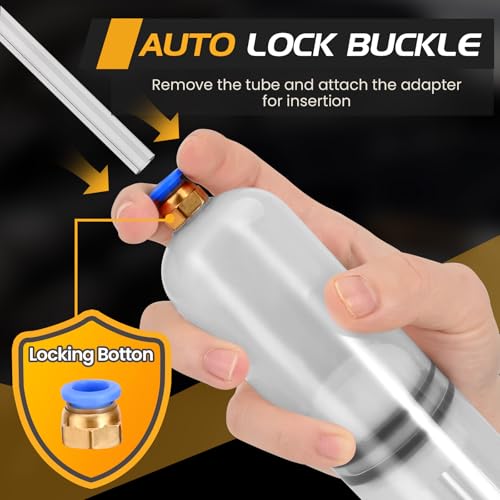 SOWKIPE 500CC Automotive Fluid Extractor Pump, Premium Manual Extraction & Fill Pump with 2 Hoses, Oil Syringe with Powerful Suction, Fluid Oil Change Evacuator