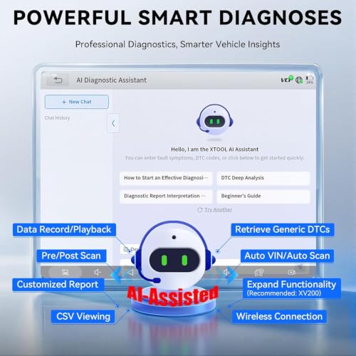 XTOOL D8S Bidirectional Scan Tool, AI Assisted OBD2 Scanner with ECU Coding | 42+ Resets, Topology Mapping, PMI, All System OBD2 Scanner for Car, Pre & Post Scan, FCA/CANFD/DoIP