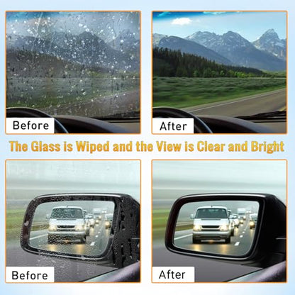 Automotive Cleaning Brush, Reusable Windshield & Glass Cleaner, Oil & Dirt Remover, Improves Visibility, Ergonomic Hydrophobic Tool for Car and Home Use