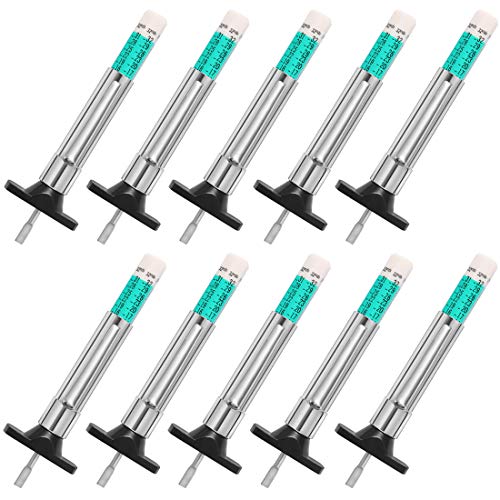 PROND Tire Tread Depth Gauge, Tread Depth Gauge, Tire Gauges, Color Coded Tire Depth Gauge, Tire Tread Gauge, Tire Tread Depth Accurate Measurement Tools (Green Type - 10PCS) - color: Green Type - 10PCS