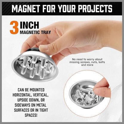 HORUSDY 4-PIECE Telescoping Magnetic Pickup Tools Set - Extendable Magnetic Pick Up Tools，Flexible Bendable Spring Magnet Stick - style: 4-PIECE Magnetic Pickup Tools Set