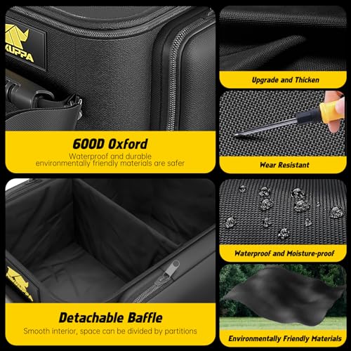 MIKKUPPA Under Seat Storage for Jeep Wrangler & Gladiator JT | Compatible with 2007-2024 Jeep Wrangler JK JL JLU Sports Rubicon Gladiator JT, Portable Rear UnderSeat Storage Tool Kit