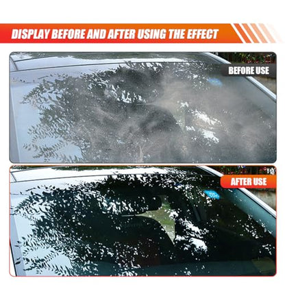 Automotive Oil Film Cleaning Brush - Reusable Glass Cleaning Board Car Windshield Glass Oil Film Remover Brush for Windows - Antifog Glass Coating for Windshield Improves Clarity and Visibility (4PCS)