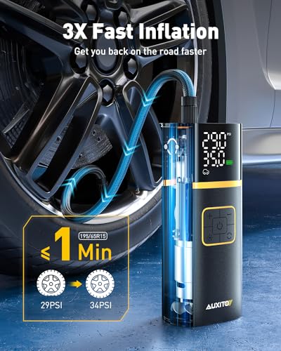 AUXITO Tire Inflator Portable Air Compressor - size: 5200mAh AS1