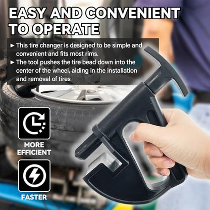 4 Pack Tire Changer Universal Rim Pry Clamp, Nylon Tire Bead Clamp Drop Center Tool, Manual Tire Changer Wheel Changing Helper