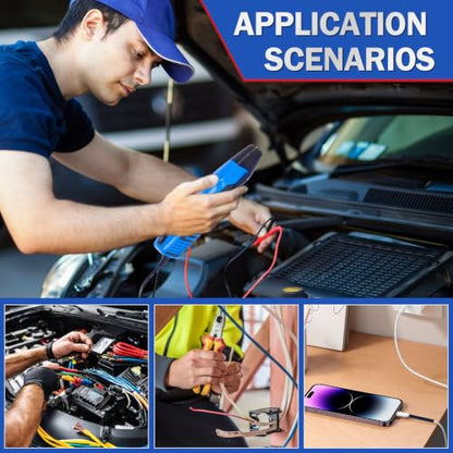 350W Mini Heat Gun Kit with 460pcs Waterproof Solder Seal Wire Connectors & 3:1 Heat Shrink Tubing, Dual-Temp 482°F/752°F (250°C & 400°C) Fast Heating for Automotive, Marine, Wiring Repair 10-26 AWG - size: 460