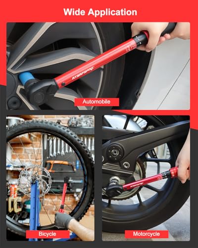 ATsafepro Torque Wrench Set-1/4 20–240 in-LB, 3/8" 5–50 ft-lb,1/2" 10–170 ft-lb with 3 Socket Adapters,±3% Accuracy, Dual Scale, 72-Tooth, Dual-Direction for Car, Bike, Motorcycle Repair Maintenance - style: 1/4" 20-240 IN.LB+3/8" 5-50 FT.LB+1/2" 10-170 F