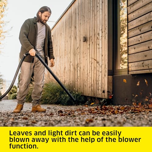 KÄRCHER Shop Vacuum WD 3, 4.5 Gal, 2.8 Peak HP, 26 ft Reach, Wet Dry Vacuum Cleaner, Blower Function, Crevice Tool, Floor Nozzle, Great for Car Cleaning - style: WD 3