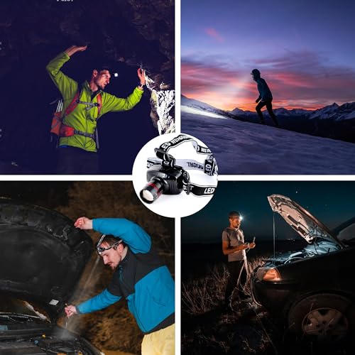 LIANXIN Emergency Car Kit with Jumper Cables Headlamp Car Safety Kits Pale | Roadside Car Emergency Kit Tow Straps, Tape Measure, Rainwear, Multi-tool Kit, Breakdowns Gifts for New Drivers - color: pale
