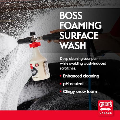 Griot's Garage BOSS Foaming Surface Wash for Car Cleaning and Detailing, Compatible with the BOSS Foam Cannon Auto-Mix System, 35oz - size: 35 Fl Oz (Pack of 1)
