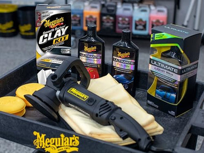 Meguiar's G191700 Smooth Surface Clay Kit, Safe and Easy Car Claying for Smooth as Glass Finish - size: 1 Count (Pack of 1), style: Clay Kit (180g)