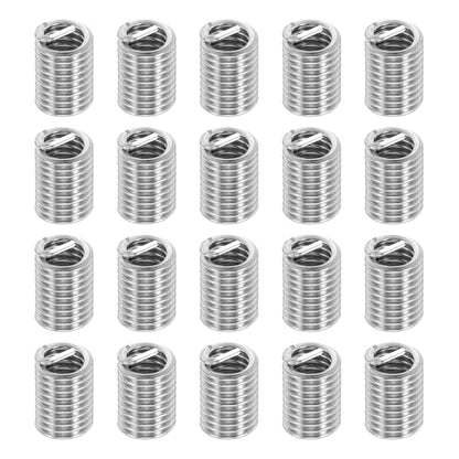 PATIKIL Wire Thread Inserts 1/4-20 UNC 2.5D 16mm, 20Pcs 304 Stainless Steel Helical Coiled Wire Screw Threaded Sleeve Sheath for Mechanical Equipment Automotive Repairs - size: 1/4-20 UNC, 16mm