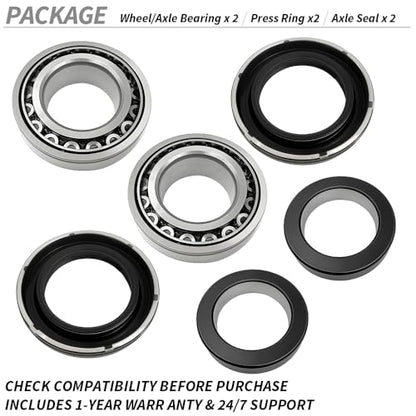 2 PCS Axle Bearing & Seal Kit for Jeep J10 CJ6 CJ5 Wrangler JK, for Nissan Xterra,1971-2018