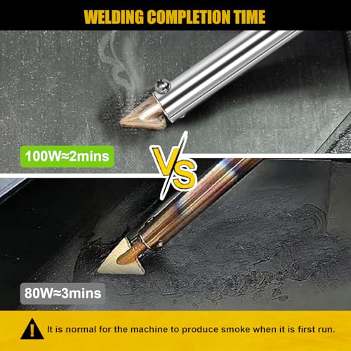 100W Digital Plastic Welder Iron UL Certified Adjustable Temp Kit | UL Certified 100W plastic welder with LED digital display and adjustable temp control for stable, safe plastic fusion repair