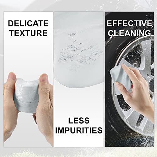 X AUTOHAUX Car Clay Bar Wash Mud White 100g Detailing Cleaning Polishing Tool for Cleaning Cars RV Boats Bus Coating - color: White