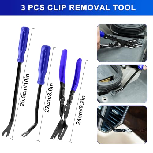 13 Pcs Precision Hook and Pick Tool Set with Clip Removal Plier Rivets Puller Fastener Remover Telescoping Magnetic Pickup Gasket Scraper for Electronics Maintenance Pick Tools Automotive Repair Blue - color: blue