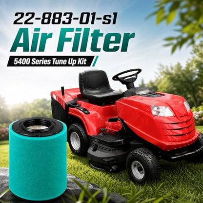 22-883-01-s1 Air Filter Oil Change Tune-up Kit Compatible with Cub Cadet Xt1 Lt42 Compatible with Kohler 5400 Series Engines Ks530 Ks540 Ks590 Ks595 Replacement for 22-083-01 Kh-22-883-01-s1
