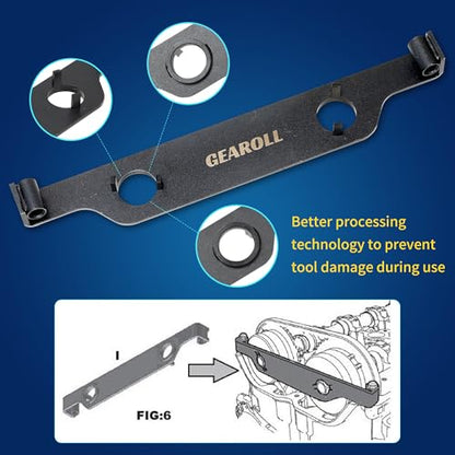 Camshaft Actuator Locking Timing Tool with Cam Phaser Retainer Water Pump Sprocket Retainer Holding Tool, Compatible with GM/Buick/Chevrolet/GMC Ecotec 2.0 2.4 Engine Replace EN48953