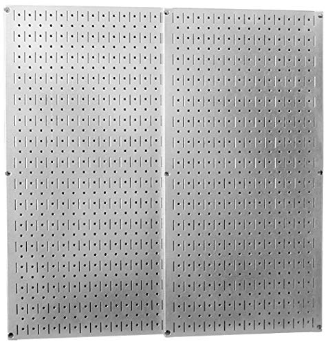 Wall Control 30-P-3232GV Galvanized Steel Pegboard Pack - color: Galvanized