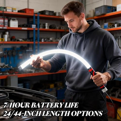 Bendable Led Flashlight Stick, 2026 New Flexible LED Light Stick, 27" Rechargeable Flashlight with High Lumen & 3 Brightness Modes, for Car Repairs, Mechanical Inspection & Tight Spaces (1PC) - color: 1PC