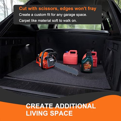 60" x 72" Oil Spill Mat - Garage Floor Mats for Under Car - Waterproof, Absorbent, Reusable, Washable, Protects Garage Floors or Driveways, Durable