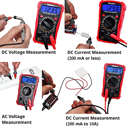 Soldering Iron Station Kit Digital Display Helping Hands 60 W 5 pcs Solder Tips, Solder Wire, Digital Multimeter °C/ºF Conversion, Standby/Sleep Mode, Calibration Support for Electricians from Plusivo