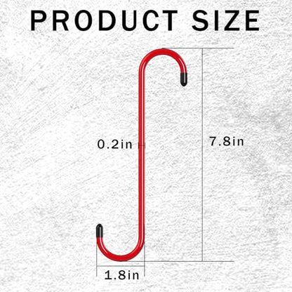 BFXM 2PCS Brake Caliper Hanger Caliper Hangers Hooks with Rubber Tips | Durable Steel, Rust-Proof Automotive Tools for Braking, Axle, Suspension, Herramientas para Extensión de Frenos - color: Red-2PCS